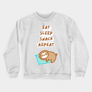 Eat Sleep Snack Repeat Sloth (Sleep Ver.) Crewneck Sweatshirt